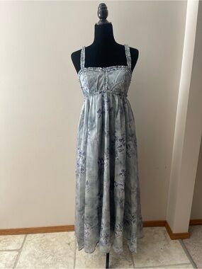 NWT Storia Blue Floral Dress